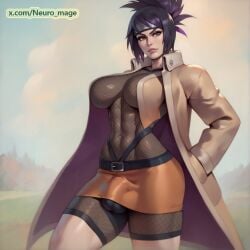 ai_generated artist_request futa_only futanari mitarashi_anko naruto solo_futa