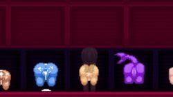 animated blueskin_no_mori cum cum_in_pussy ejaculation erection kabeshiri monster_girl penis pixel_art sex through_wall vaginal_penetration