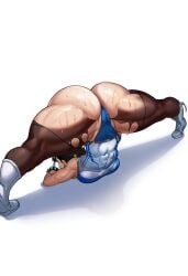 ai_generated ass_up bottom_heavy chun-li dat_ass face_down_ass_up fat_ass full_body hi_res huge_ass leg_split muscular_thighs on_ground paag ripleg_splripped showing_off street_fighter sweaty sweaty_butt tagme thick thick_ass