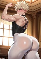 1boy 2025 ai_generated alternate_version_available ass ballerina ballet balls big_ass black_top black_topwear blonde_hair blush boku_no_hero_academia dance dancing dat_ass femboy huge_ass indoors katsuki_bakugou male muscular muscular_arms muscular_male muscular_twink my_hero_academia pants red_eyes solo standing testicles theonionnnn540 thick_thighs thighs tight_clothes tight_clothing tight_pants top topwear twink white_pants white_yoga_pants yoga_pants