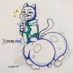 anthro anthro_male anthro_only ass balls big_ass blue_body bubble_butt cartoon_network color colored dumptruck_ass felid feline femboy femboy_only furry green_hoodie gumball_watterson huge_ass hyper_ass hyper_hips large_ass logo_parody male male_only nicolaowo onlyfans phone solo solo_femboy solo_male tagme the_amazing_world_of_gumball thick_thighs white_background wide_hips