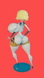 aegis_(persona) aigis_(persona) areola_bulge ass beach bimbo bimbofication blonde_hair blue-tinted_eyewear blue_eyes blush breast_grab breasts disney erect_nipples female headphones high_heels highres huge_ass knick_knack lamatcha large_ass large_breasts lipstick makeup miamisculpts narrow_waist nipple_bulge no_sound permanent_smile persona persona_(series) persona_3 pixar pokies robot robot_girl short_hair solo sunglasses sunnification sunny_miami swimsuit tagme tinted_eyewear transformation turntable_(animation) video wide_hips