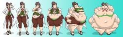 1girl 1girls bbw big_ass big_belly big_breasts button_pop ema_skye exposed_fat_belly fat female female_focus female_only gyakuten_saiban light-skinned_female light_skin massive_belly massive_breasts massive_butt massive_thighs obese obese_female overweight overweight_female ripped_clothing solo solo_female solo_focus ssbbw thick_thighs tight_clothing weight_gain weight_gain_sequence