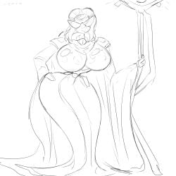 bimbo bimbo_body bimbofied black_and_white cassia_orsellio dollification female hourglass_figure huge_ass huge_breasts imperium_of_man knick_knack mutant navigator_(warhammer) rogue_trader_(video_game) sketch slemka smile sunglasses sunnification sunny_miami sunny_persona thick_lips thick_thighs third_eye tinted_eyewear transformation warhammer_(franchise) warhammer_40k wide_hips