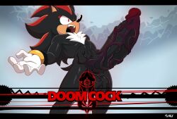 anthro balls big_balls big_penis flamez genitals hi_res huge_balls huge_cock hyper hyper_balls hyper_genitalia hyper_penis male penis sega shadow_the_hedgehog solo sonic_the_hedgehog_(series) transformation vein veiny_penis