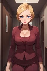 1girls ai_generated alternate_breast_size android big_breasts blonde_hair breasts curvy eteeming female robot robot_girl short_hair t-x terminator terminator_3:_rise_of_the_machines