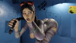 1girls 3d 3d_(artwork) anal_sex ass big_ass big_thighs black_hair breasts brown_body doggy_style fat_ass female female_only fortnite fortnite:_battle_royale from_behind glory_hole gray_eyes huge_ass juicy_butt jules_(fortnite) looking_at_viewer naked naked_female no_panties no_pants open_mouth penetration penis_in_ass picture_frame seductive_pose sex sexy_pose shiny_ass shiny_skin slim slim_waist solo_female surprised_expression tattoo thick_ass thighs touching_face touching_hair