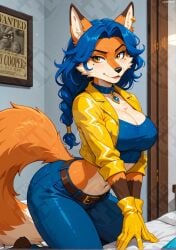 1girls ai_generated carmelita_fox female fox pixel-yo sly_cooper_(series) solo sony_interactive_entertainment tagme