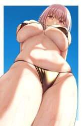 1girls absurd_res absurdres adult adult_female arm_behind_back arms_behind_back bare_belly bare_hips bare_legs bare_midriff bare_navel bare_skin bare_thighs belly belly_button blue_background blue_sky blush blush_face blush_lines blushed_face blushing_at_viewer blushing_face blushing_female breasts busty busty_female busty_girl cleavage dot_nose dripping_wet exposed_belly exposed_breasts exposed_hips exposed_legs exposed_midriff exposed_navel exposed_skin exposed_thighs eyebrows_visible_through_hair fair_skin female female_focus female_naked female_only groin hair_between_eyes half_naked half_nude hand_behind_back hands_behind_back head_tilt high_resolution highres large_breasts lean_body lean_figure legs legs_closed legs_together light-skined_female light-skinned light-skinned_female light_skin light_skin_female light_skinned light_skinned_female looking_at_viewer looking_down looking_down_at_viewer mature mature_female mibushiro midriff naked naked_female naked_woman narrow_waist navel nude nude_female nudity outdoor outdoor_nudity outdoors outside partially_naked pink_eyebrows pink_eyes pink_eyes_female pink_hair pink_hair_female pussy semi_nude simple_background sky slender_body slender_waist slim_girl slim_waist smooth_skin soaked soaked_pussy solo standing thick_thighs thighs thin_waist tilted_head underboob upper_body v-line wet wet_belly wet_bikini wet_body wet_breasts wet_face wet_hair wet_legs wet_pussy wet_skin wet_thighs wet_vagina