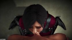 1boy 3d ada_wong animated black_hair erection fellatio female oral penis resident_evil short_hair sound straight tagme uncensored video