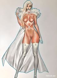 ai_assisted ai_edit blonde_hair blue_eyes blue_lipstick blueblaster69 breasts cape celal_kok choker curvy curvy_female edit edited emma_frost female female_only fit_female hellfire_club hellfire_gala hourglass_figure large_breasts marvel marvel_comics navel nipples nude nude_female pussy shaved_pussy tan_body tanned tanned_female tanned_skin thick_thighs thighhighs vagina white_queen x-men