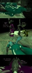 3d ass big_breasts changeling english_text my_little_pony oc queen_chrysalis_(mlp) sex text underwater