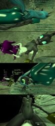 3d big_breasts changeling english_text my_little_pony oc queen_chrysalis_(mlp) sex text underwater