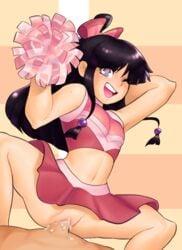 1girls alternate_costume black_hair blush breasts cheerleader cleavage clothed_sex clothing cum cum_in_pussy cum_inside erection female gyakuten_saiban long_hair looking_at_viewer male maya_fey open_mouth penetration penis pussy righteoustea sex skirt skirt_lift solo_focus spread_legs straight upskirt vaginal_penetration