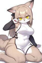 1girls ai_generated animal_ears animal_tail female furry furry_female kurou_ren looking_at_viewer solo solo_female source_anime