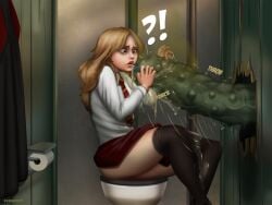 bathroom big_dom_small_sub clothed_female creature female giant_male giant_penis giantess harry_potter harry_potter_(series) harry_potter_and_the_philosopher's_stone hermione_granger hogwarts hogwarts_student huge_cock human monster sadgravy school_uniform schoolgirl schoolgirl_uniform smaller_female tagme toilet troll troll_male witch wizarding_world young_female young_woman