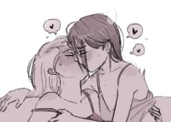 dressed making_out messy_cum motii yuri yuri