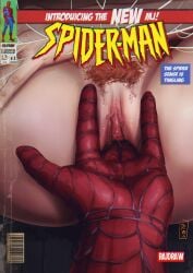 close_up fingering mary_jane_watson pubic_hair rajdraw spider-man