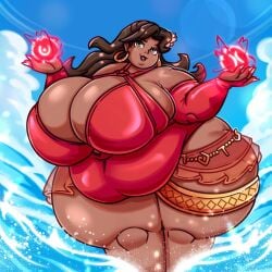 1girl 1girls bbw big_breasts bikini breasts chubby chubby_female cleavage drokmars female furry huge_breasts hyper marvel marvel_rivals morbidly_obese morbidly_obese_female obese overweight scarlet_witch scarlet_witch_(marvel_rivals) ssbbw tagme thick_thighs wanda_maximoff wide_hips