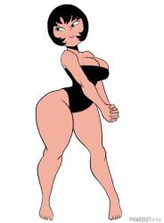 big_breasts black_hair clothed dumbnuts47 jucika jucika_(comic) self_upload short_hair thick_thighs wide_hips