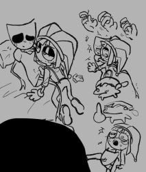 1boy2girls 2d 2girls1boy gangle_(the_amazing_digital_circus) pomni_(the_amazing_digital_circus) solo tagme the_amazing_digital_circus
