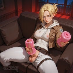 ai_generated annie_leonhardt annie_leonhart artificial_vagina ass athletic athletic_futa athletic_futanari attack_on_titan balls beautiful big_thighs breasts cock cr34my dick dickgirl fit fit_futa futa futanari gorgeous high_quality narrow_waist nsfw patreon_logo penis perfect_body pretty sexy sexy_body sexy_futa small_waist stable_diffusion testicles thighs uncensored