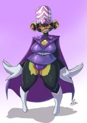 1girls 2021 4_fingers absurd_res anthro big_hands big_thighs black_hair cartoon_network cleavage_cutout female female_only full_body fur genderswap genderswap_(mtf) gloves grin headwear lluisabadias long_eyelashes looking_at_viewer mojo_jojo monkey powerpuff_girls primate red_eyes rule_63 sharp_teeth simple_background smiling smiling_at_viewer solo thick_thighs villain villainess wide_hips