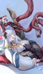 1girls boobs breasts egg eyebrows_visible_through_hair female honor_of_kings insects mymdsj qisu sex tentacle thick_thighs thighs tits vagina vaginal vaginal_insertion vaginal_penetration vaginal_sex woman