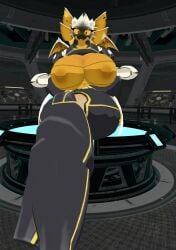 armored_female big_ass big_breasts bug bug_diver bug_girl flashing flashing_breasts helldivers_2 vrchat vrchat_avatar