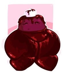 blushing chubby eyelashes fat_ass jiggling_thighs object_shows someone_else's_oc thick_thighs thigh_gal thighs v3