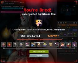 absurd_res animal_humanoid animal_mask asian_clothing canid canid_humanoid canine canine_humanoid clothing crown_(artist) dominant dominant_gynomorph dominant_intersex duo east_asian_clothing female female_penetrated fox fox_humanoid fox_mask game_over gameplay_mechanics genitals gynomorph gynomorph/female gynomorph_penetrating gynomorph_penetrating_female hi_res human human_penetrated humanoid intersex intersex/female intersex_penetrating intersex_penetrating_female japanese_clothing kimono kitsune_umi knot knotted_penis larger_dom larger_gynomorph larger_intersex mammal mammal_humanoid mask penetration penile penile_penetration penis penis_in_vagina realm_of_the_mad_god_exalt screencap sex size_difference smaller_female smaller_human smaller_penetrated submissive submissive_female vaginal vaginal_penetration