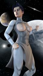 anissa boobs breasts_out exposed_breasts invincible invincible_vs pose posing sfm short_hair skeletron27 solo solo_female source_filmmaker