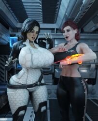 3d_(artwork) bioware commander_shepard commission mass_effect miranda_lawson sekaithereturn