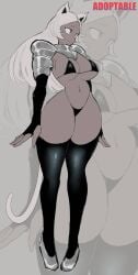 1girl 1girls akisas99 animal_ear_fluff animal_ears animal_tail background big_boobs big_breasts bikini bikini_bottom bikini_only bikini_top black_bikini black_bikini_bottom black_bikini_top black_legwear black_stockings black_swimsuit black_swimwear black_thigh_highs black_thighhighs breasts busty busty_female busty_girl curvaceous curvaceous_body curvaceous_female curvaceous_figure curvaceous_hips curvy curvy_body curvy_female curvy_figure curvy_hips exposed grey-eyed_female grey-skin grey-skinned_female grey-skinned_girl grey_background grey_body grey_boobs grey_breasts grey_eyes grey_face grey_legs grey_skin grey_skinned_female half_naked half_nude hourglass_figure inframammary_fold large_boobs large_breasts lean_figure legwear monotone_background naked naked_female naked_woman narrow_waist nude nude_female nudity oc one_color_background original original_art original_artwork original_character original_female_character partially_undressed plain_background semi_nude slender_body slender_waist slim_female slim_waist solid_color_background stockings swimsuit swimwear thigh_highs thighhighs white-haired_female white_eyebrows white_hair wide_hips