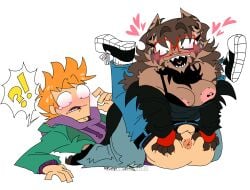 ass ass_grab asshole blush butt butt_grab butthole dominant_female eddsworld female femdom furry furry_female furry_on_human human human_male matt_(eddsworld) oc_x_canon spread_anus spread_ass spread_butt spreading_ass submissive_male