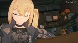 animated animation blonde_hair blowjob luciana_de_montefio missionary_position moan moaning mouth tagme video zenless_zone_zero