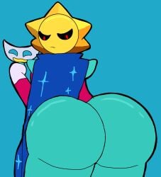 1boy ass ass_expansion big_ass big_butt booty brawl_stars butt butt_expansion fat_ass fat_butt fully_clothed huge_ass huge_butt hyper_ass looking_back male male_only red_eyes rom4ncevisualnovel sirius_(brawl_stars) solo supercell thick_ass thick_butt