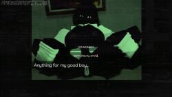 big_boobs big_breasts black_body black_eyes black_hair black_skin breasts english english_text entity female huge_boobs huge_tits humanoid monster nate_hand_gesture nipples open_clothes open_shirt pussy roblox shirt staring staring_at_viewer tagme text tie tits void white_shirt