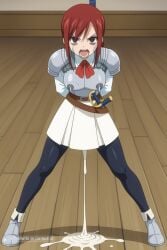 1girl 1girl1boy ai_assisted ai_generated anime_screencap armor belt blue_pantyhose bondage braid brown_eyes cousins creampie deep_penetration excessive_cum fairy_tail impregnation infidelity legs_over_head panties_around_ankles petite pleasure pov red_hair screaming sex sheath source_anime sword taboo tied_up tongue_hanging_out white_skirt
