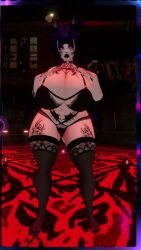 demon demon_girl demon_horns demon_tail demon_wings demoness female goth goth_girl goth_makeup goth_mommy horns makeup mommy mommy_kink mommydom nefarious_nao pale-skinned_female pale_skin purple_eyes purple_hair tagme tattoo tattoo_on_arm tattoo_on_breast tattoo_on_chest tattooed_arm tattoos thick_ass thick_hips thick_lips thick_thighs thighhighs thighs video vrchat wings