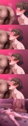 1girl 1girls angry anilingus creampie cum_in_pussy eruu_(eruuman) forced forced_oral forced_rimming rimjob rimming