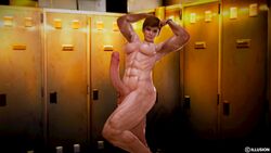 3d abs flex futa_only futanari gym hdregrets huge_cock intersex muscle original penis short_hair