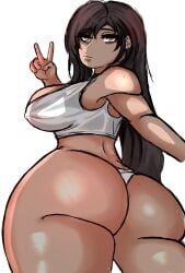 big_ass big_breasts big_butt big_thighs black_hair breasts bubble_butt busty cup curvaceous curvaceous_female curvy curvy_female fat_ass female female_only final_fantasy final_fantasy_vii final_fantasy_vii_remake fully_nude hip_thrust hips huge_ass huge_breasts huge_butt huge_thighs kuro.yk light-skinned_female light_skin looking_at_viewer nipples solo solo_female thick_ass thick_butt thick_hips thick_legs thick_thighs tifa_lockhart voluptuous voluptuous_female yamikuror