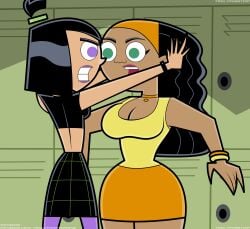 2girls big_ass big_breasts breasts brown-skinned_female brown_body brown_skin bust busty chest curvaceous curvy curvy_figure danny_phantom dark-skinned_female dark_skin digital_media female goth goth_girl hips hourglass_figure huge_ass huge_breasts large_ass large_breasts light-skinned_female light_skin nickelodeon sam_manson slim_waist thick_hips thick_legs thick_thighs thighs trulyphantom valerie_gray voluptuous waist wide_hips