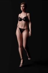 1girls 3d 3d_animation animated athletic athletic_female blue_eyes bra brown_hair busty ellie_(the_last_of_us) ellie_williams female female_focus female_only high_heels hourglass_figure lingerie medium_breasts naughty_dog navel pinup pinup_pose realistic skinny stockings tagme the_last_of_us the_last_of_us_2 thong toned toned_female viaphobia video walk_cycle walking wide_hips