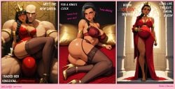 2025 2d ai_generated black_hair brown_eyes brown_skin bubble_butt cumslut femboy futanari glasses intersex makeup male maledom robin_sweetcheeks sissy slut tagme
