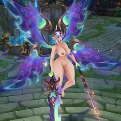 1girls abdomera empyrean_kayle_prestige_edition empyrean_series female kayle league_of_legends ninfrock prestige_skin screenshot