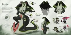 absurd_res anthro anus big_breasts black_sclera breasts chibi digitigrade diphallia diphallism duo english_text eyewear fin fish futa_sans_balls futanari genitals gills glasses green_eyes hase_(litehase) herm hermaphrodite hi_res intersex lesha_(litehase) litehase living_tail marine model_sheet multi_arm multi_breast multi_genitalia multi_head multi_limb multi_penis multi_pussy naga nude penis pussy reptile scalie scar shark simple_background snake snake_hood solo surfboard tail tail_head tail_mouth tetraphallia text unusual_anatomy unusual_tail