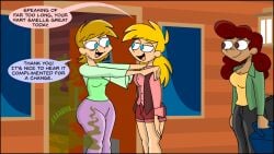 1girls 2girls 3girls animatedjames ass day_sonny fart fart_cloud fart_fetish farting female hailey_flower huge_ass