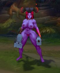 1girls abdomera female league_of_legends ninfrock ornn rule_63 screenshot